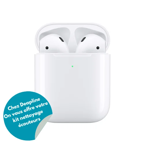 Écouteurs Apple AirPods 2 avec Boîtier de Charge