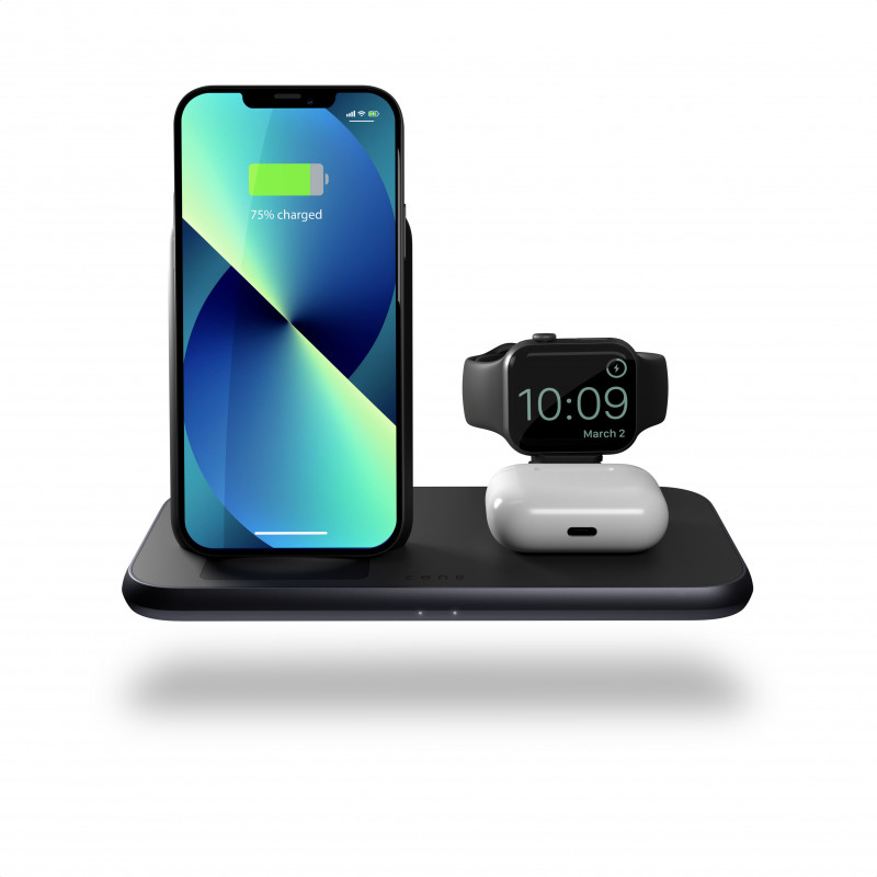 Chargeur induction Zens pour iPhone, Apple Watch, AirPods 45w