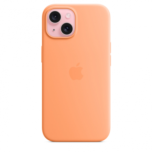 coque iPhone 15 orange